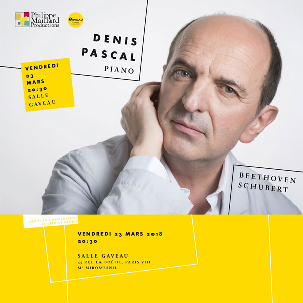 Denis Pascal concert salle Gaveau 23 mars 2018