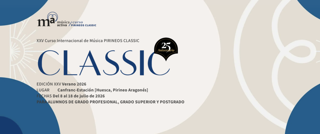 Pirineos Classic Festival 2026 masterclasses